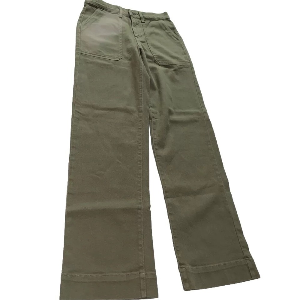 Modern American Farrah Women's Jeans 25 Long Utility Crop Green